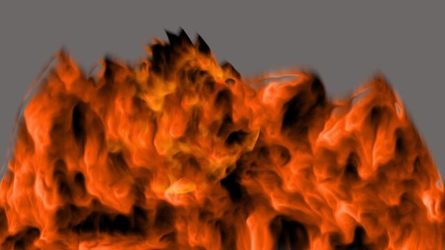 fire flames on transparent background