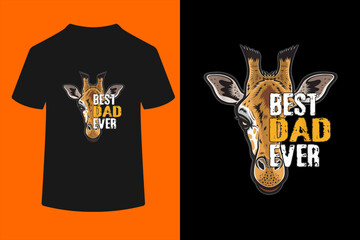 Giraffe shirt for father, Giraffe shirt for father birthday T-Shirt  © ben