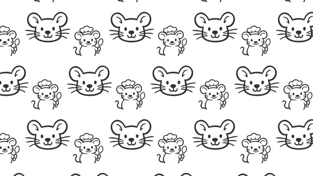 Mouse vector cheese pattern 