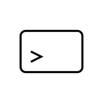 Terminal Command Icon Outline