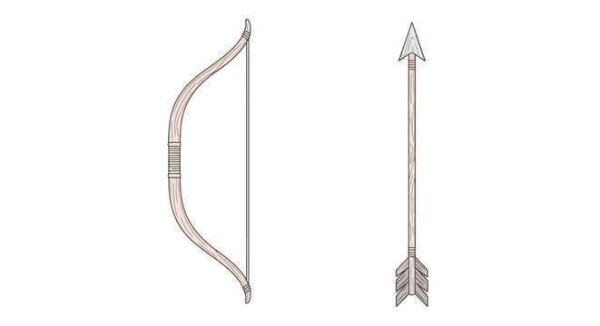 Bow and Arrow Hunting Equipment.