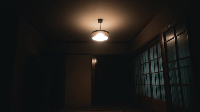 不気味な雰囲気の電灯