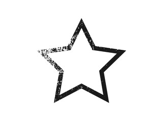 Obraz premium Grunge border in star form