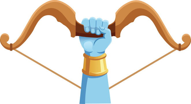 Lord Rama Hand Holding Bow Ram Baan Ramnavami Design