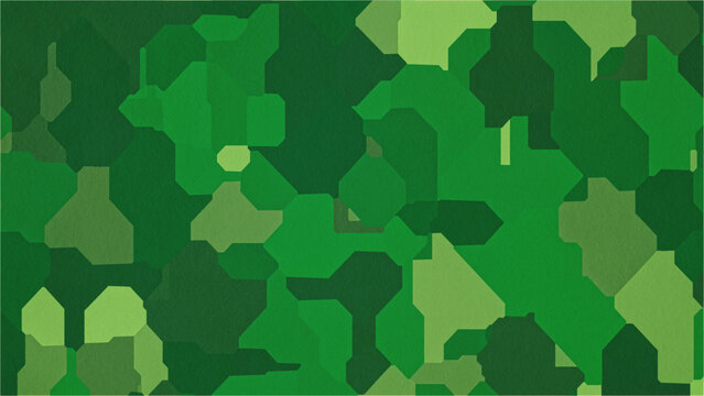 Abstract geometric green camouflage pattern background