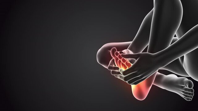 Human having pain in feet