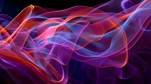 Abstract colorful flowing smoke patterns are perfect for backgrounds, posters, presentations, and digital art projects needing a vibrant touch.