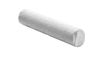 Obraz premium A single white chalk stick, a classic educational and artistic tool.