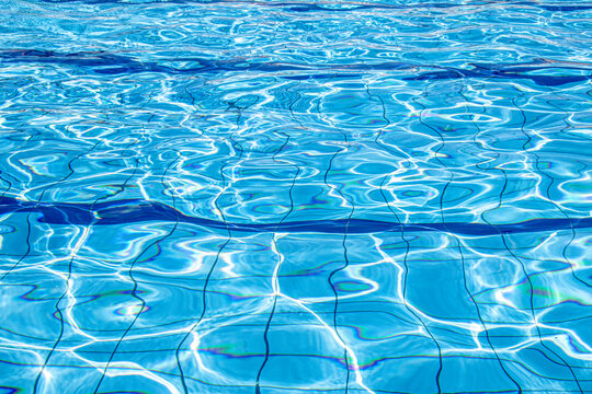 Close-up of rippling blue water with reflections