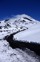 Neige sur l'Etna en Sicile  © Gwenaelle.R