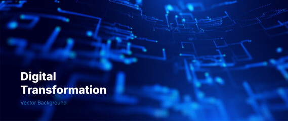 Fototapeta premium Modern Digital Tech Data Flow Background. Abstract Illustration with AI Data Lines Pattern and Clean Network Connections for Corporate and Tech Industry. Vector Illustration.