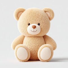Obraz premium Adorable Soft Plush Teddy Bear for Kids and Cozy Nurseries Decor