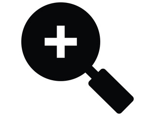 Fototapeta premium Zoom in magnifying glass vector illustration