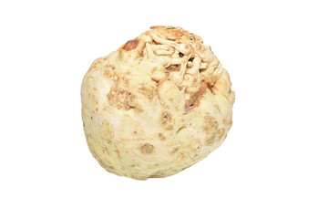 Obraz premium Celery root improves digestion and strengthens blood vessels and the heart. It can be eaten raw or cooked, added to soups, salads, and stews.