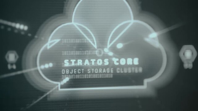 Representation of decentralized cloud storage and data mesh infrastructure