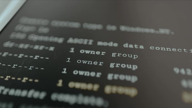 Terminal interface attempting to connect to a service