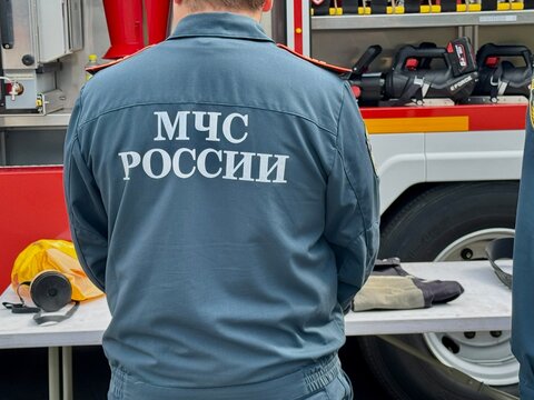 Russia, Moscow, August 20, 2025 The Russian Ministry of Emergency Situations on a summer day