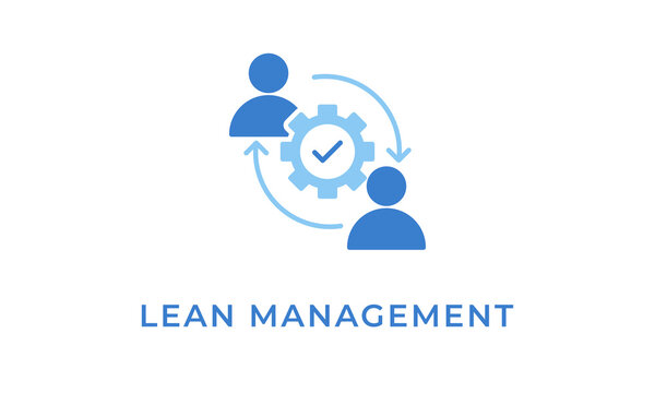 Lean Management vector icon isolated on white background