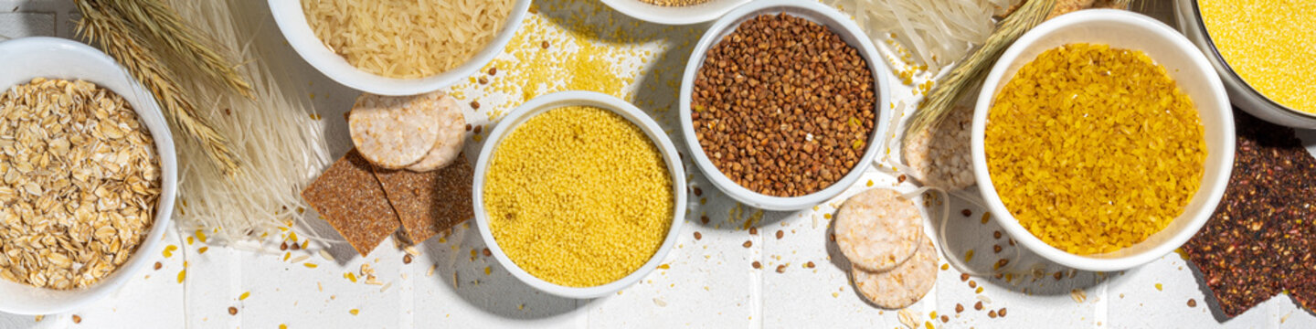 Selection of gluten free cereals