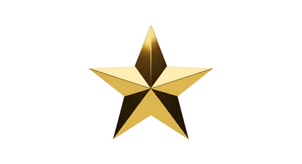 Fototapeta premium Gold star on black background shiny