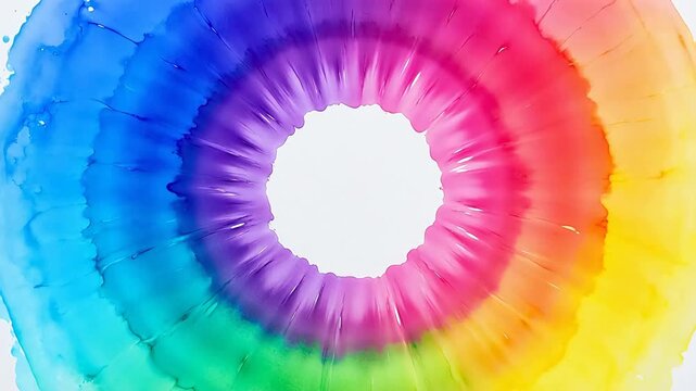 Colorful abstract circular pattern