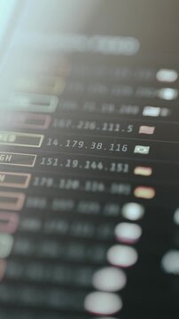 IPs and flags of attacked countries by cyber threats live data