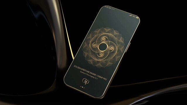 Luxury 3D smartphone mockup presentation
