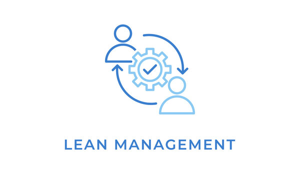 Lean Management vector icon isolated on white background