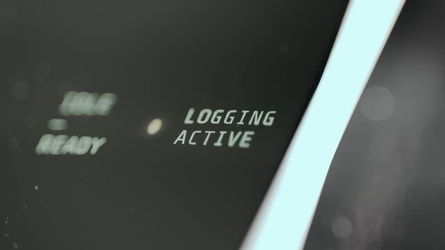 Logging Active status, software actively recording data and events