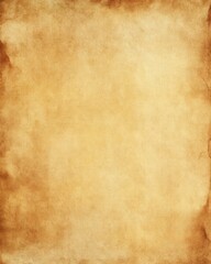 Fototapeta premium Light yellow-brown parchment background with vintage distressed edges and soft gold undertones, simple and antique.