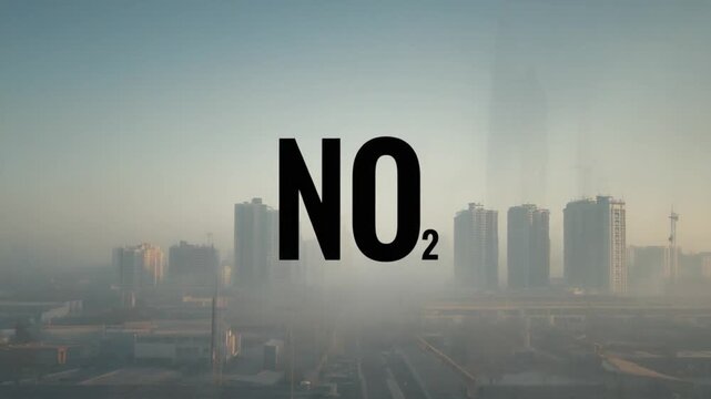 NO2 in a city.