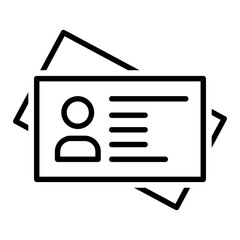 Pass vector icon. id card Illustration sign. Passport symbol. Identity document logo.