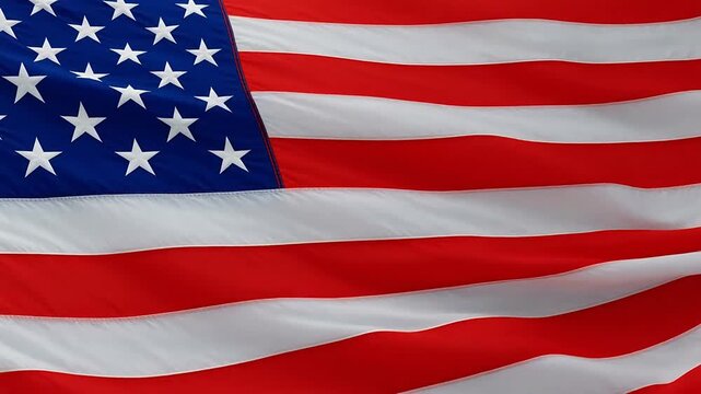 Closeup of the American flag