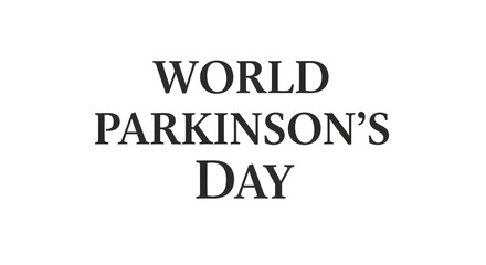 Fototapeta premium World parkinsons day awareness campaign logo on isolated white background