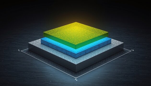 PERC cell passivation, Al₂O₃ layer (1-5 nm, green) for field-effect passivation, capped with SiNₓ (100 nm, blue) for hydrogenation and optical reflection
