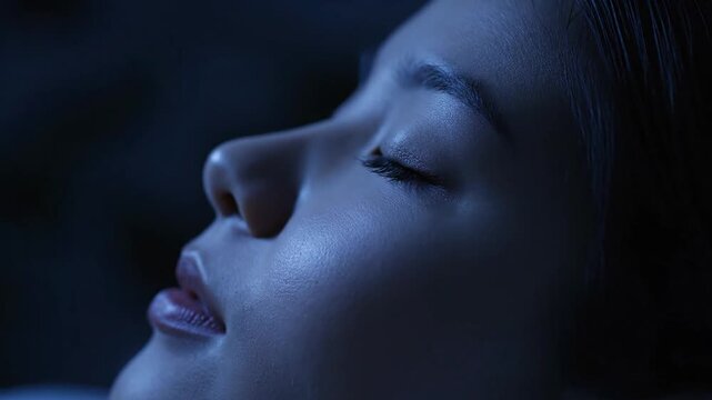 Calm Deep Blue Abstract Background With Soft Gradient.