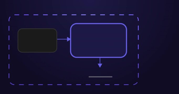 Process pipeline input flowing into a system block and producing output. Software engineering chart planning out the system design. Agentic AI workflow with empty space to place texts in 4K. 

