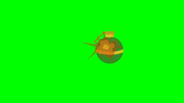 bomb explode animation footage