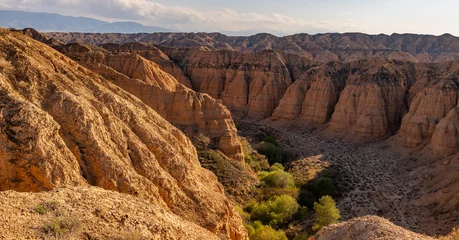Fototapeten Naturpark  The picturesque Moon Canyon (Uzunbulak) in the Almaty region of southeastern Kazakhstan on a spring day  © Max Zolotukhin