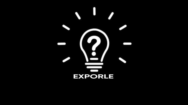 Explore Concept Lightbulb Idea Question Mark Symbol