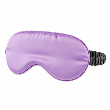 Soft Lavender Satin Sleep Mask for Eye Relaxation and Travel Comfort