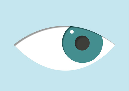 Lazy eye, illustration