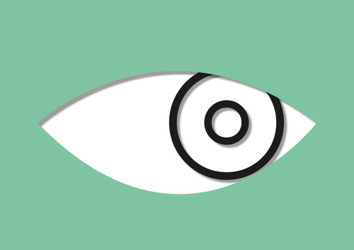 Lazy eye, illustration