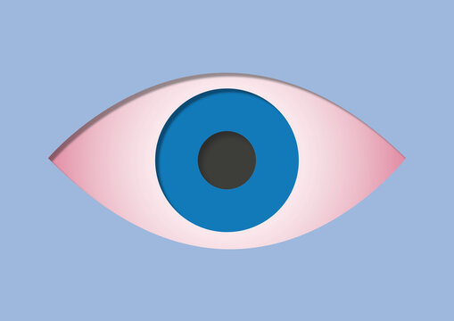 Pink eye, illustration