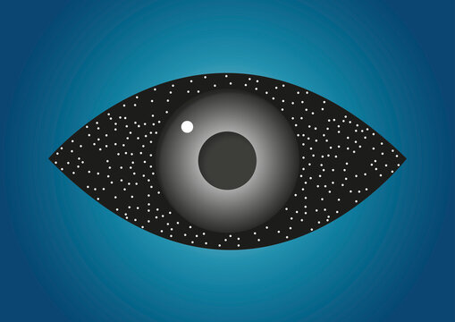 Night blindness, conceptual illustration