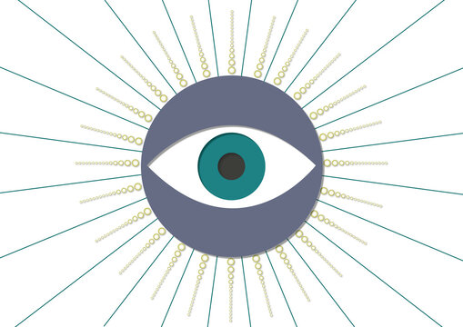 Spiritual eye, conceptual illustration