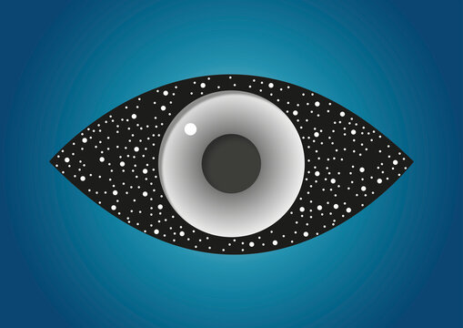 Night blindness, conceptual illustration