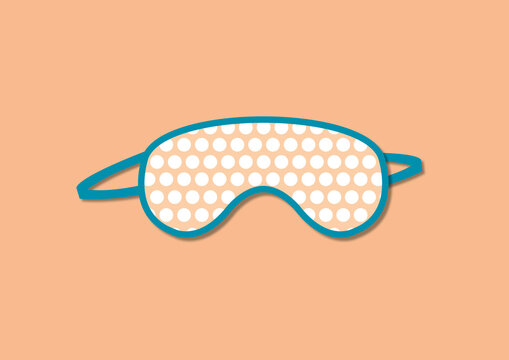 Sleep mask, illustration