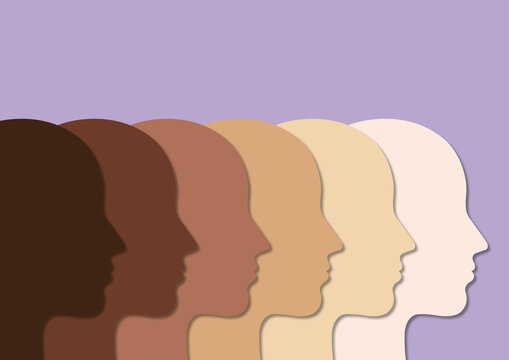 Diverse representation in dermatology, conceptual illustration
