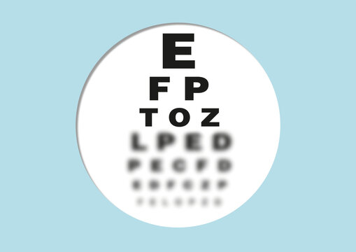 Eye test, conceptual illustration